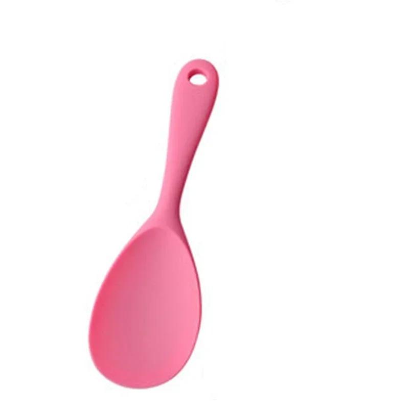 Závěsná silikonová lžička na rýži Kuchyňská naběračka Nepřilnavá pánev Elektrický hrnec na rýži Naběračka na vaření s otvory Domácí potřeby