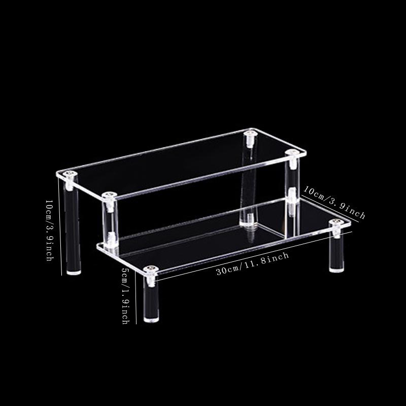 Acrylic Multi-layer Trapezoidal Display Stand for Figures & Jewelry