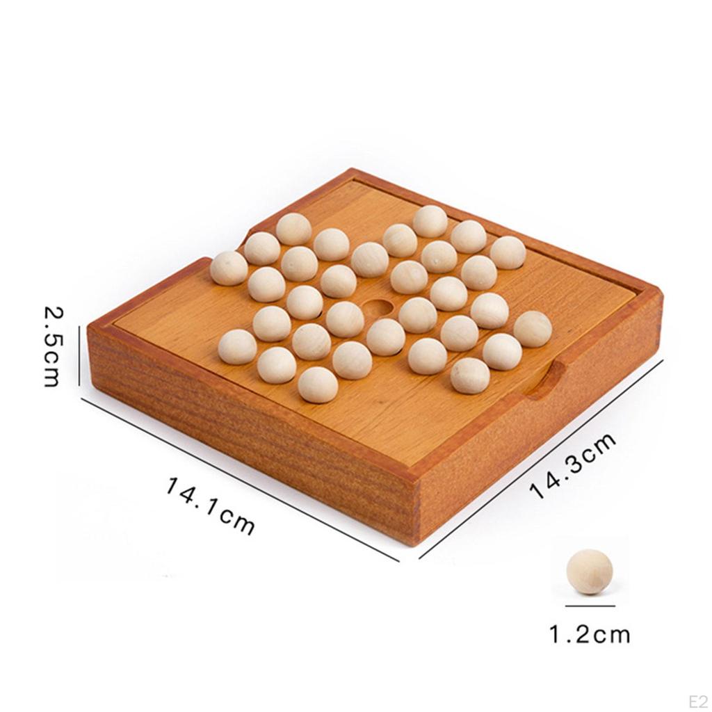 Solitaire Game Chess Toy Classical Table Top for Living Room Decor Kids
