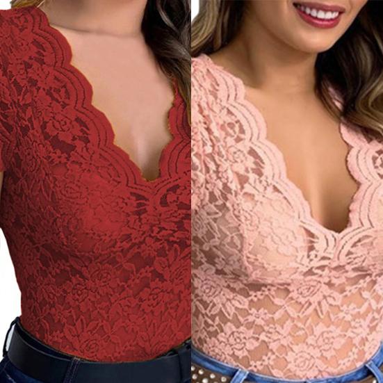 Ärmelloses Tunika-Oberteil mit V-Ausschnitt, durchsichtige, hohle Sommerbluse mit floraler Spitze, Streetwear