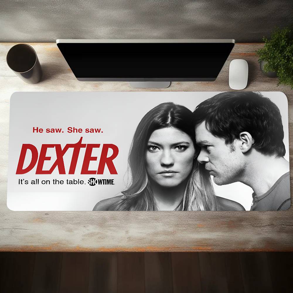 Dexter TV Series Mousepad Large Keyboard Desk Mat Gaming Mouse Pad LockEdge Non-slip Mat