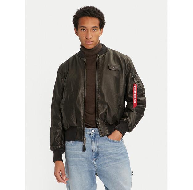 Куртка из имитации кожи Alpha Industries 123106