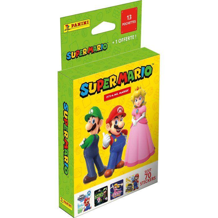 Blíster - PANINI - Super Mario 2 - 13 sobres + 1 de regalo - 70 pegatinas