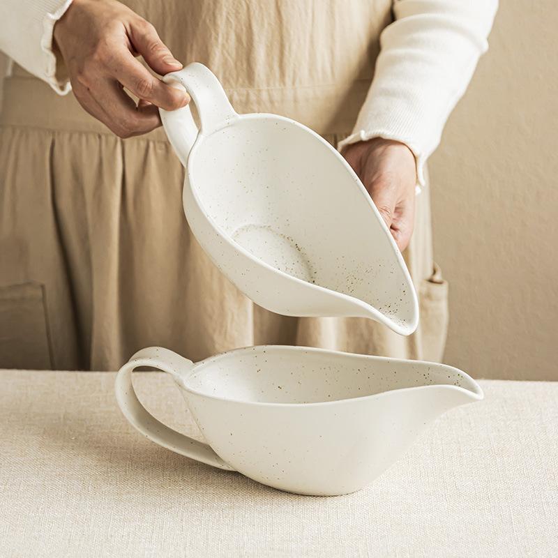 Ceramic Kettle Japanese Sesame Glaze Teapot Household Cold Kettle Restaurant Drinking Water Set Pot Large Capacity Pointed Mouth Pot