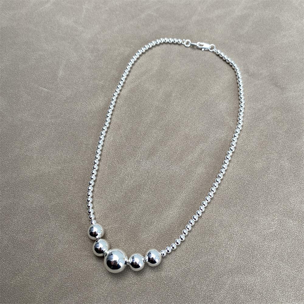 

Минималистичное двухслойное металлическое ожерелье-чокер с бусинами – Ретро дизайн высокого класса для женщин