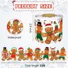 Self-Adhesive Border Decorative Sticker Christmas Tree Snowman Black Board Decorative Stickers Penguin Paper