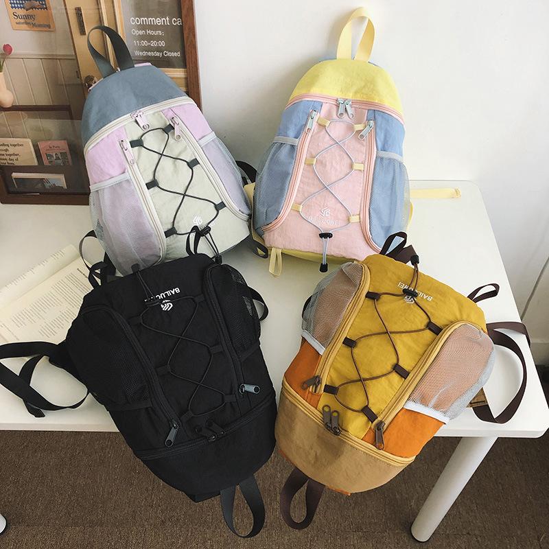 Schoolbag Lightweight Mountaineering Bag Women's Lightweight Outdoor Travel Hiking Bag Large Capacity Storage Bag Lightweight Small Backpack Tide