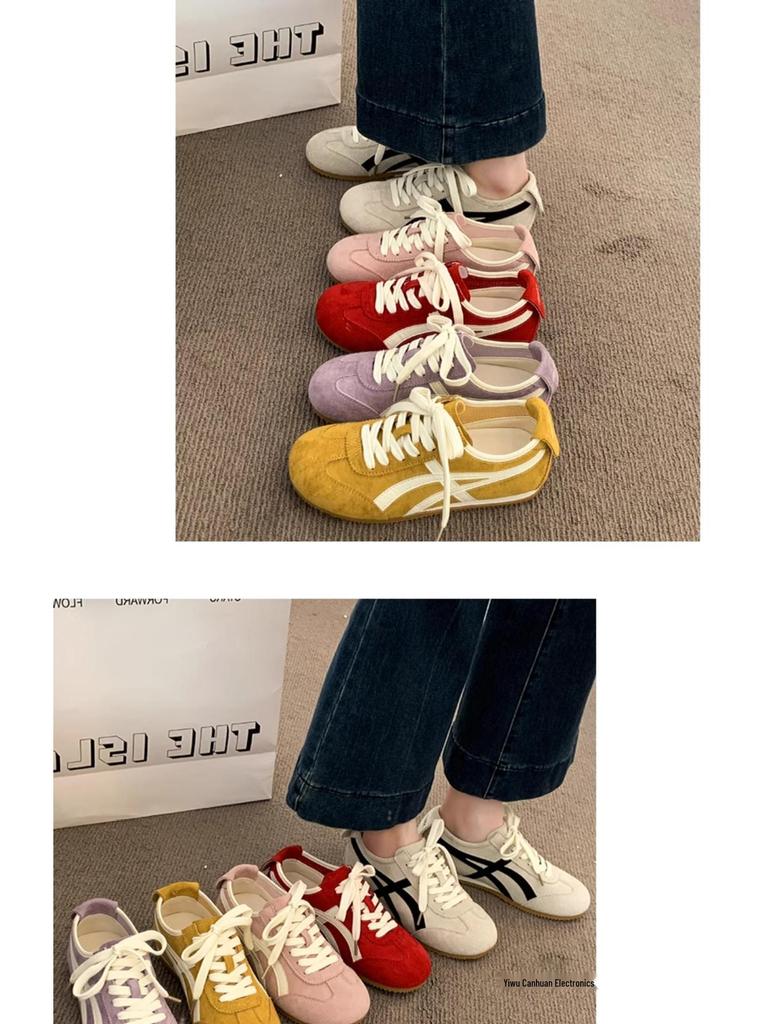 Damen 2025 Retro Deutsch Forrest Gump Inspirierte Trainingsschuhe - Flache Sohle, Vielseitig & Stilvoll Herbst Freizeit-Sneakers