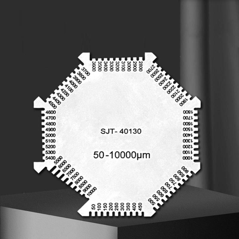 Stainless Steel Wet Film Comb Wet Film Comb Gauge Thickness Gauge Octagonal Wet Film Comb 50-10000um Professional