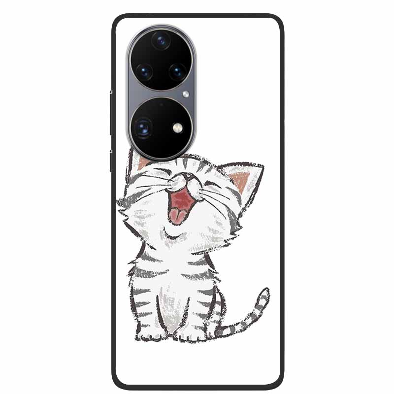 Para Huawei P50 Pro Funda P50E Resistente a Golpes Suave Silicona Funda de Teléfono Para Huawei P50Pro Cubierta Trasera P 50 Lujo Protectora TPU Coque
