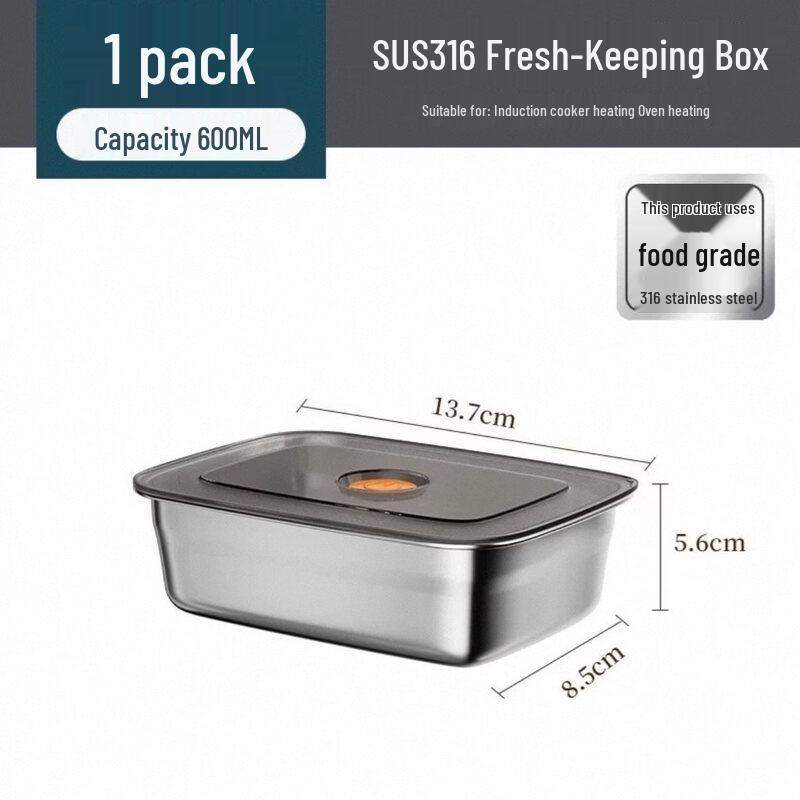 ZISIZ 316 Stainless Steel Airtight Food Storage Container