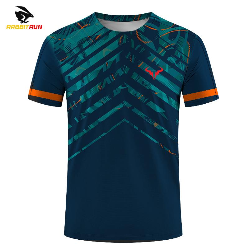 Modische Badminton-Tennis-Serie mit 3D-Druck für Herren und Damen im Freien, neue, kurzärmelige T-Shirts mit Rundhalsausschnitt