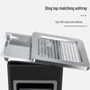 HUIHUADU Square Stainless Steel Ashtray Trash Bin
