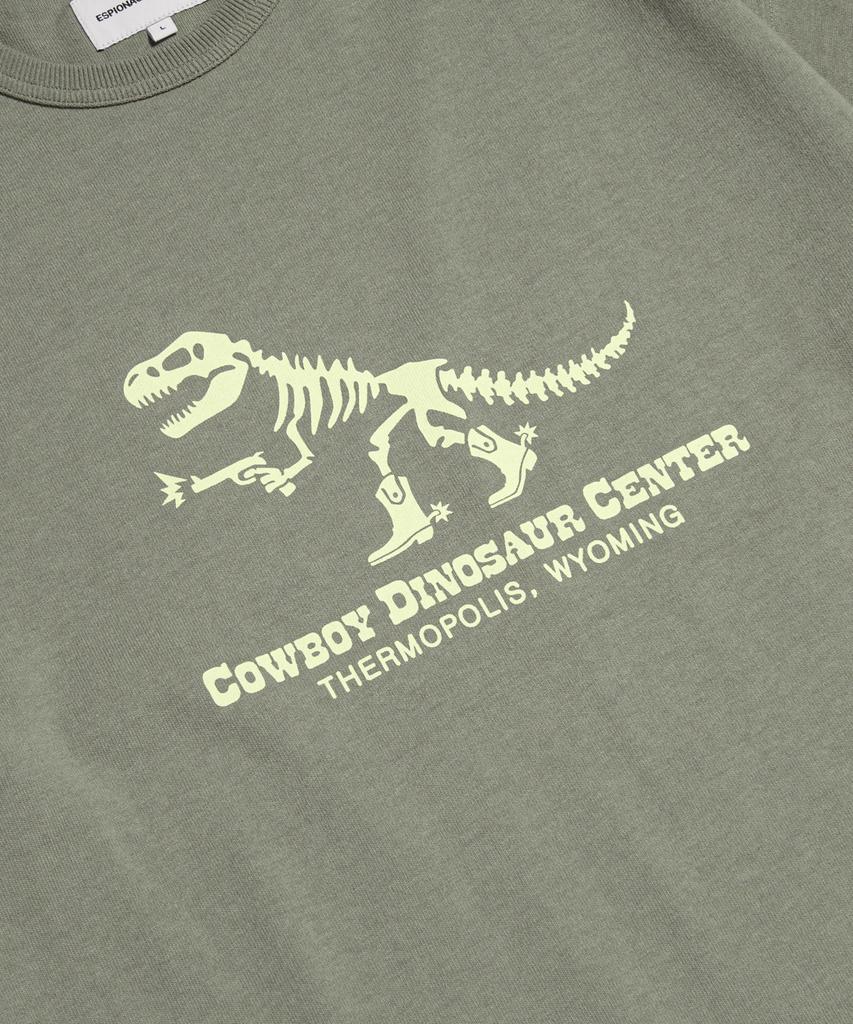 ESPIONAGE Cdc T-Rex Heavyweight Tee Stone