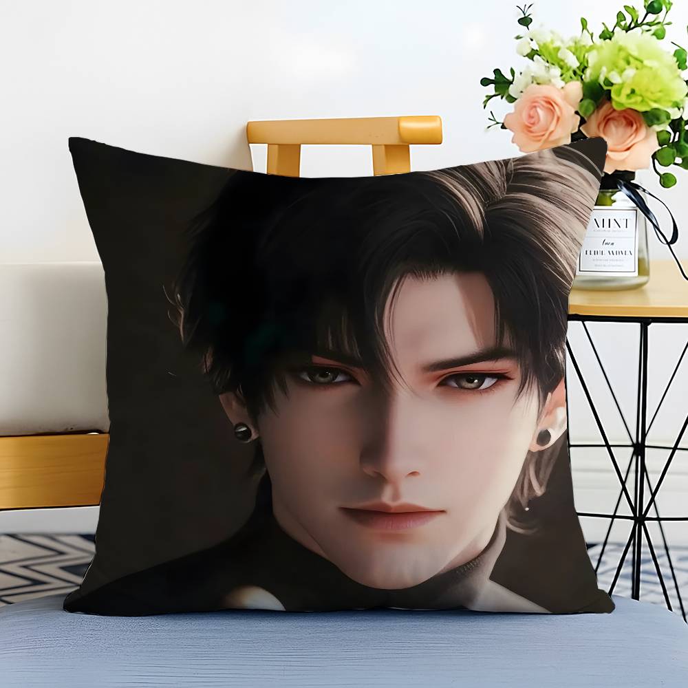 Gra Miłość D-Deepspace S-Sylus Poszewka na poduszkę Antyroztoczowa poszewka Niewidoczny zamek jedwabisty krótki plusz Pokrowiec na poduszkę sofy