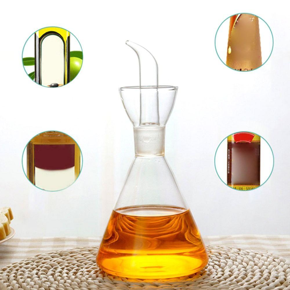 Skleněný dávkovač oleje Kreativní nádoba na koření Nepropustná láhev na ocet Kuchyň