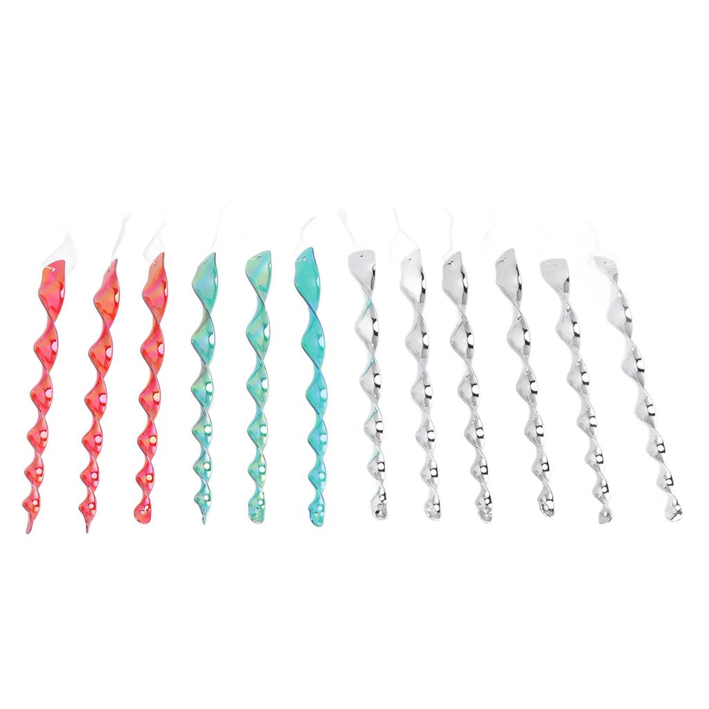 12pcs Bird Repellent Rods Hanging Bird Reflective Scare Spiral Rods To Keep Birds Away From Garden House Patio