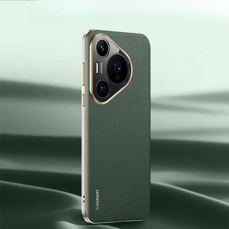 Suitable for Huawei Pura70pro+ Mobile Phone Case Napa Pattern P70ultra Full Coverage Anti-fall 70 Business Men's Leather Case