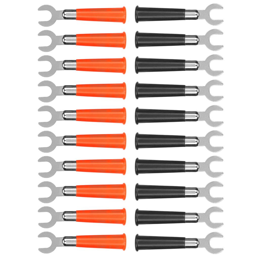 20pcs Banana Y Spade Plug Red Black 19A Good Conductivity U Fork Connector for Electronic Equipment