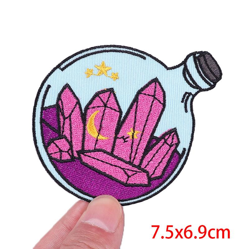 Cartoon Patch Sun Moon Embroidered Patches DIY Iron On Patches For Clothing Jackets Jenas Backpack Sew Embroidery Badges Sticker