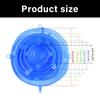 6PCs Silicone Food Covers With Smile Design Stretchable Efficient Lids Silicone Bowl Covers For Kitchen Storage