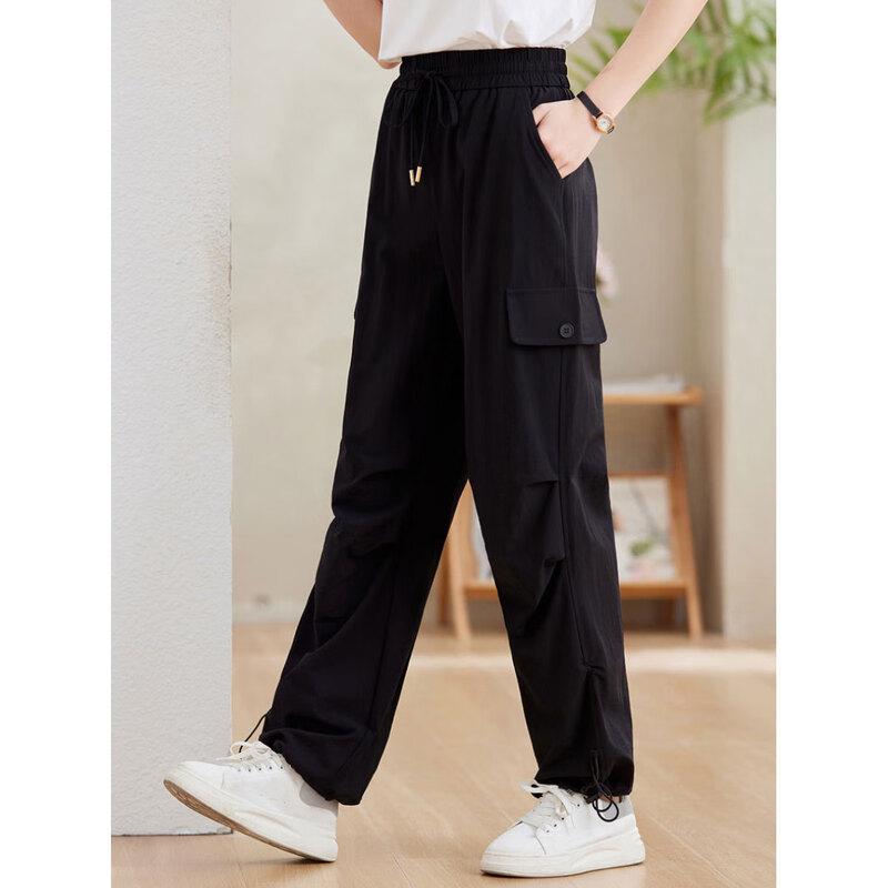 

Pasite High-Waist Straight-Leg Casual Stretch Pants XL