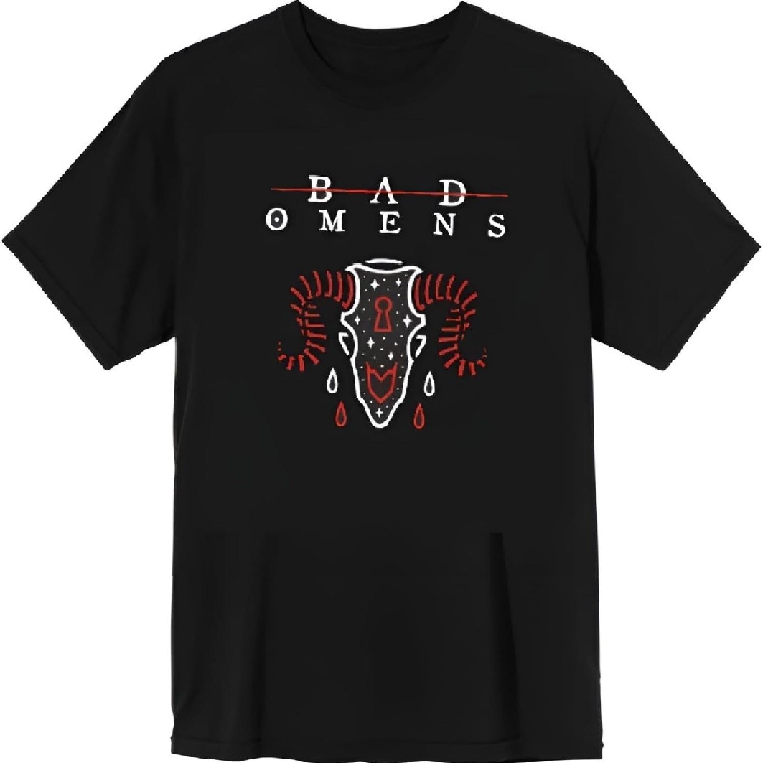 

Bad Omens Мужская футболка Телец Черная Официально лицензированный товар XXXXXL