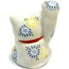 Stylish Kutani Ware Maneki Neko Figurine with Right Hand and Strong from Waza no Perfect for opening a or any Arm, White, Kura. business, birthdays,