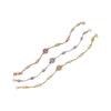 Double T Logo Pavé Pearls Bracelet - Brass, Gold Plated, Light Luxury