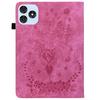 For itel VistaTab 30 Case Card Holder Anti-Scratch Leather Cover Rose Flower Imprint