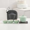 Portable Travel Kung Fu Tea Set Coarse Amoy Road Treasure Small Set Outdoor Business One Pot Three Cups