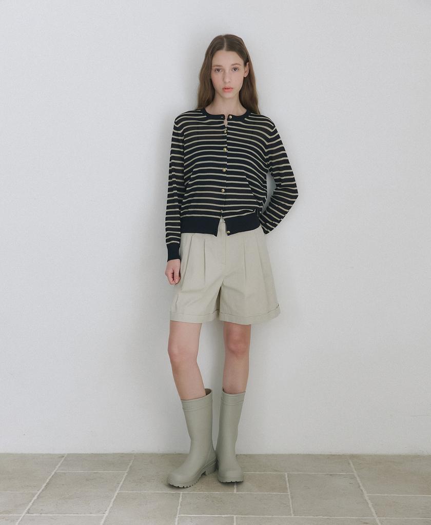 Raphael Sorob Double-Pleated Bermuda Shorts