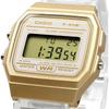 Casio F-91WS-7A2 Digital Quartz Watch Unisex Gold Clear Color Fashion Style