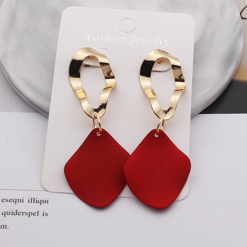 Orecchini Statement Vintage Retrò 2019 Bianchi Geometrici Lunghi Pendenti per Donne Matrimonio Festa Regalo di Natale Ingrosso
