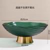 PET Fruit Plate With Base Diamond Pattern Simple Creative Home Decorative Living Room Coffee Table Candy