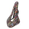 Bicycle Leather Soft Saddle Double Track Seat Tube Mountain Bike Hollow Seat Cushion for CyclingBlack
