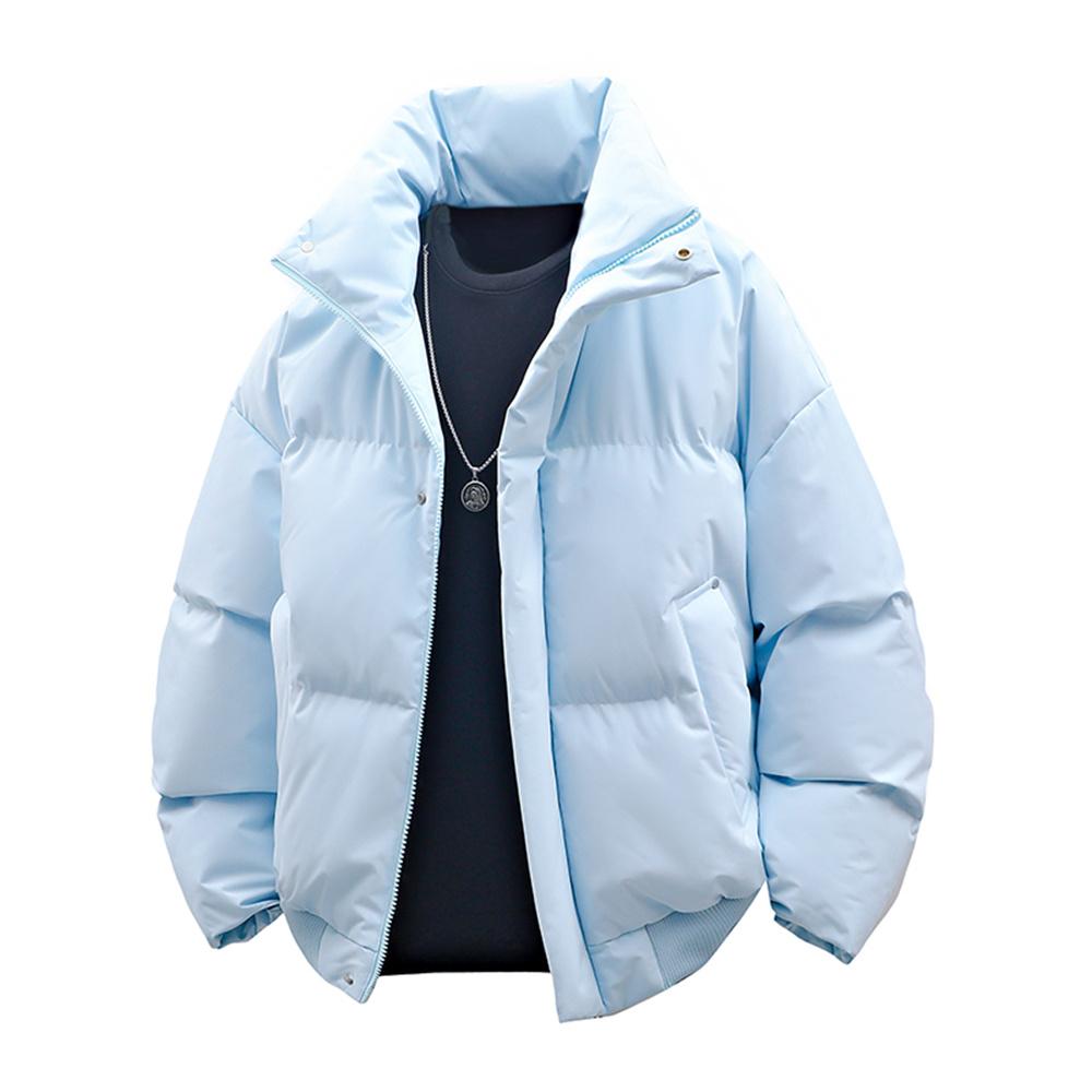 Outdoor Fashion Multi-functional Padded Jacket Men High-quality Zipper Cotton Lined Puffer Jackets Korean Men's High Neck Parkas
