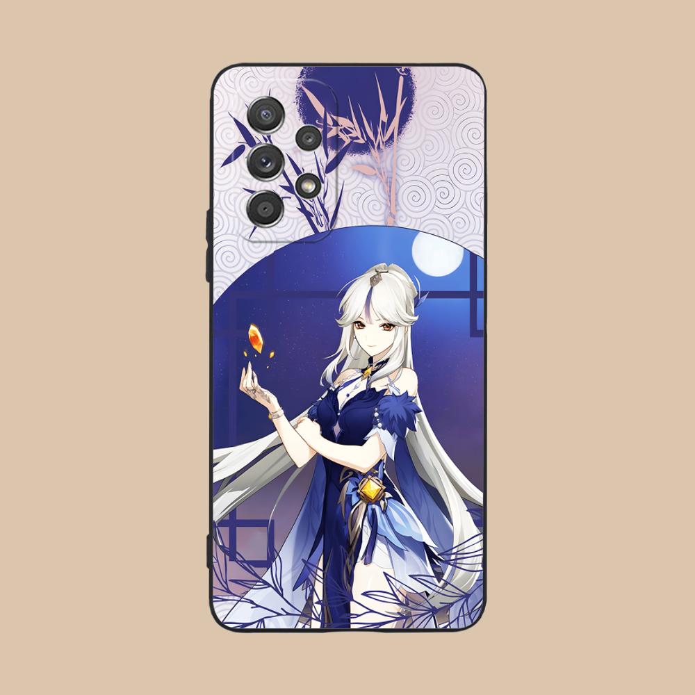 

Game GI Ningguang Matte TPU Mobile Phone Case for Samsung Galaxy M55 54 42 35 34 33 32 23 22 15 14 13 12 F55 5G Colorful Cover Galaxy F04
