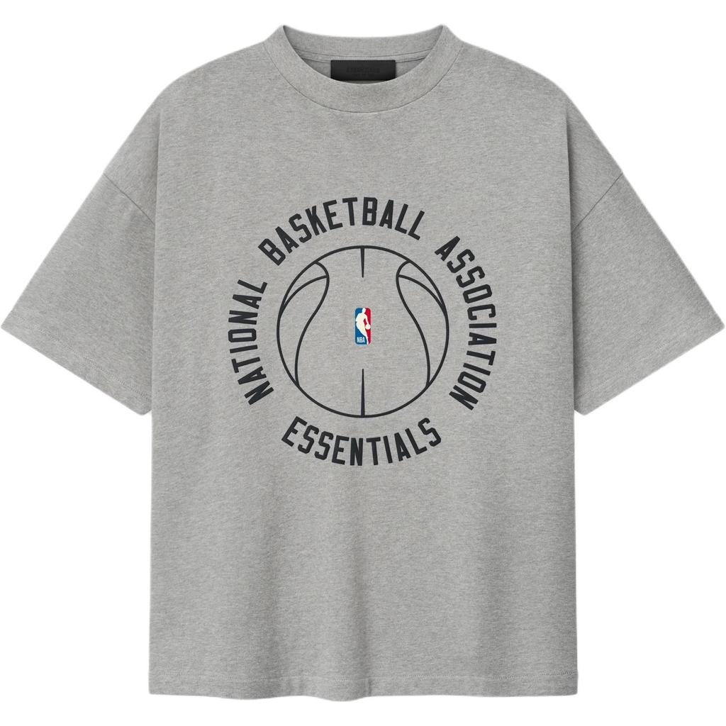 Fear of God Essentials NBA x Barkley Hendricks 90s Tee Concrete Heather Unisex Tops Grey 125BH262202F