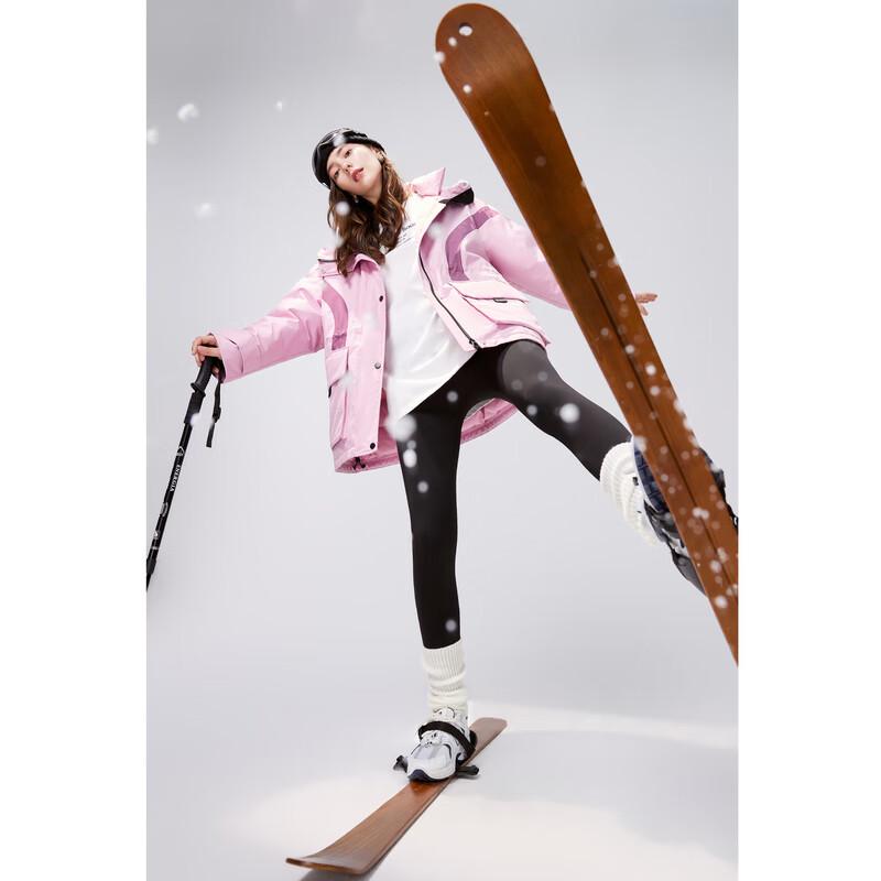 

Женская свободная короткая пуховая куртка с капюшоном Qiushui Yiren M