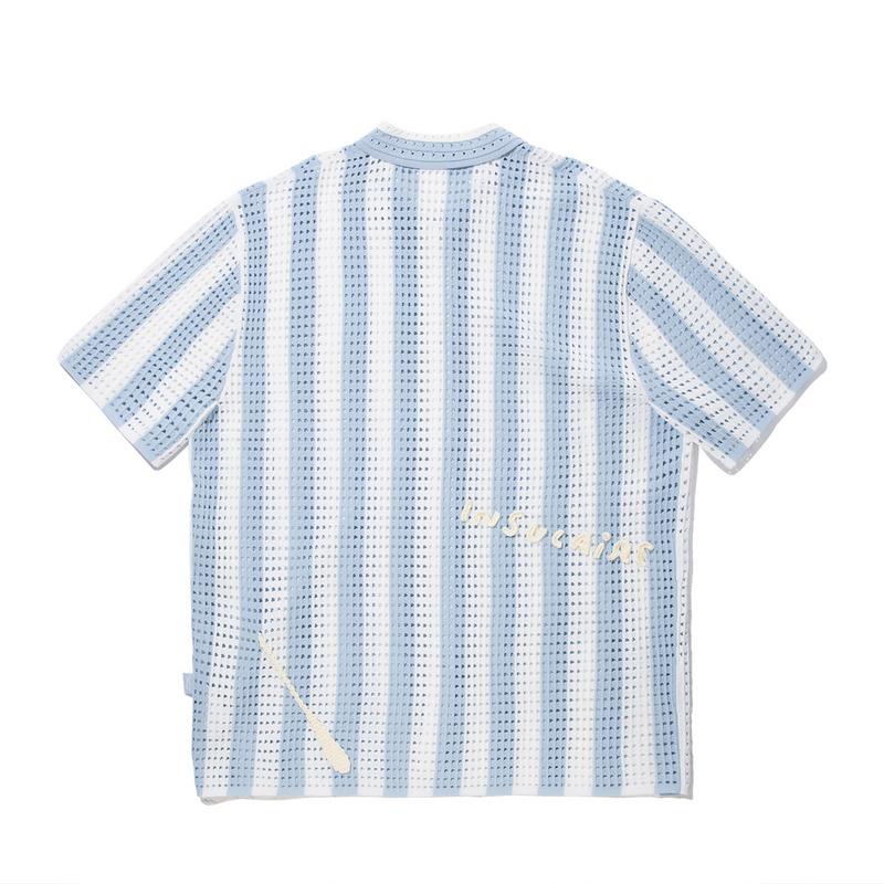 Li Ning X InsulAire Color Block Soft Comfortable Breathable Versatile Casual Short Sleeve Shirt Men shirts AMBV435-1