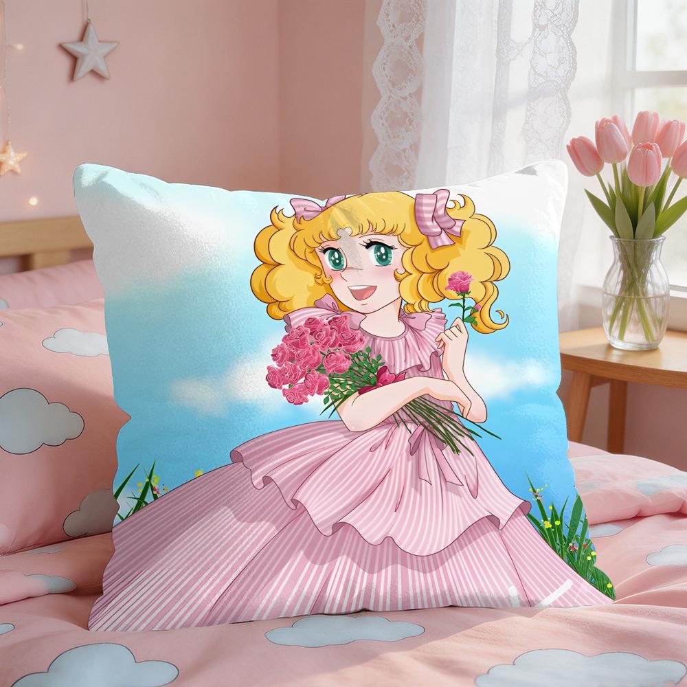 CCandy Candy Anime Cushion Cover Square Short Plush Pillow Case Living Room Sofa Home Decor Funda X