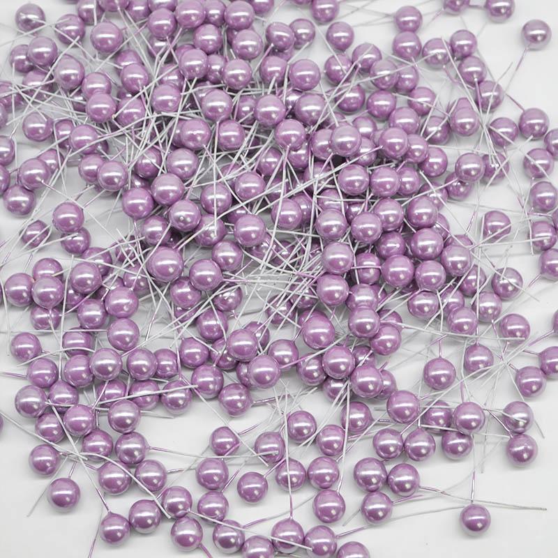 50-300Pcs Pearl Stamens Artificial Flower Small Berries Cherry For Wedding Party Gift Box Christmas DIY Wreath Home Decorations
