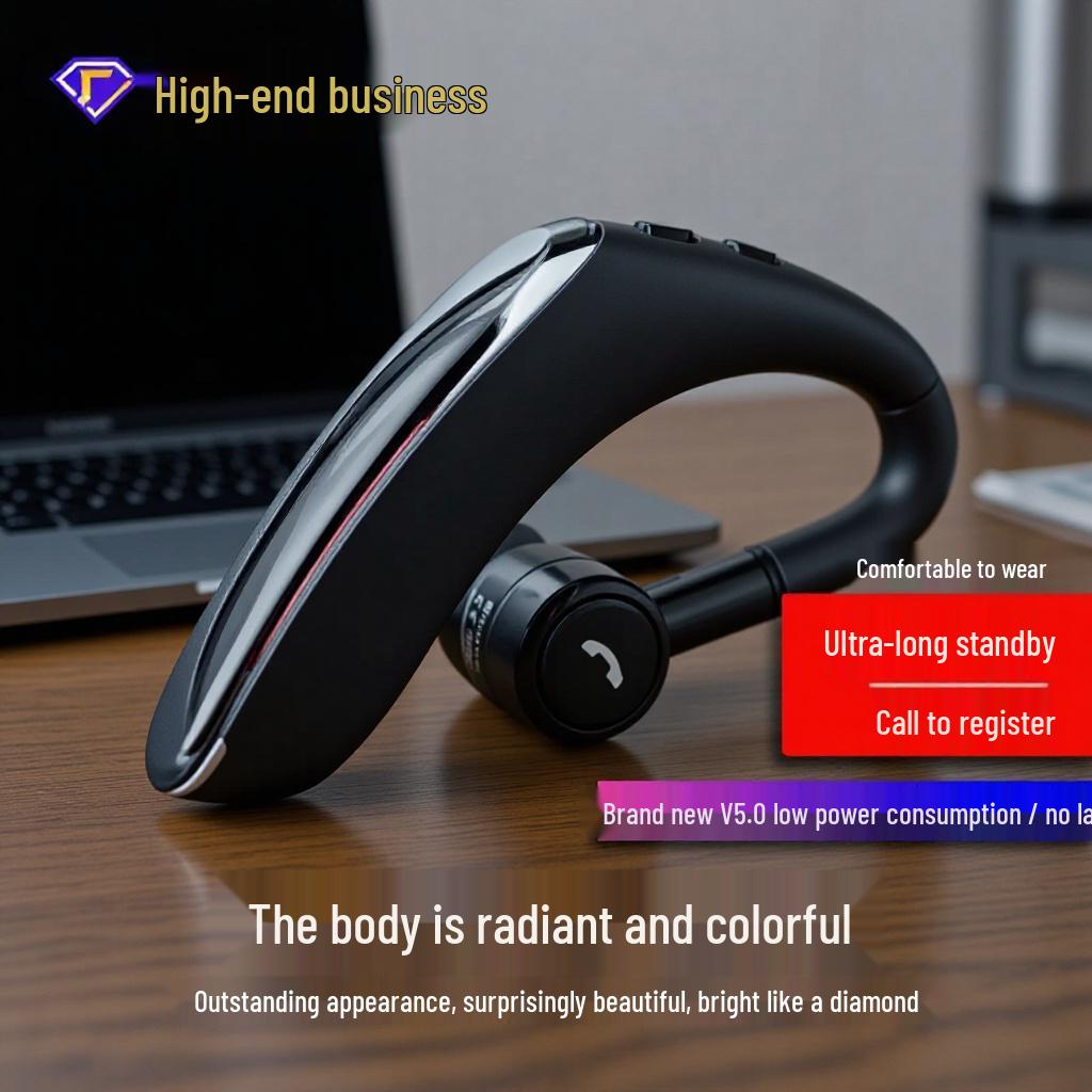 2025 Single Ear Wireless Bluetooth Headset with Ultra-long Standby