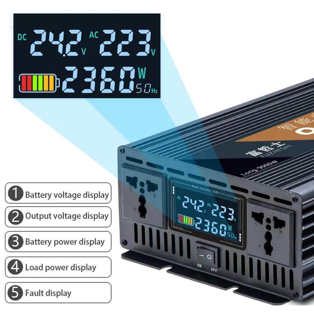 4000W 5000W 5500W 6000W 7000W 8000W 9000W 10000W 12000W Power Inverter Car 12V24V48V60V DC