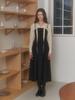 Liel Pearl Bustier Dress (Black)