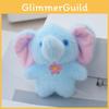 Adorable Plush Elephant Keychain Toy Soft Stuffed Animal Cute Keyring Gift