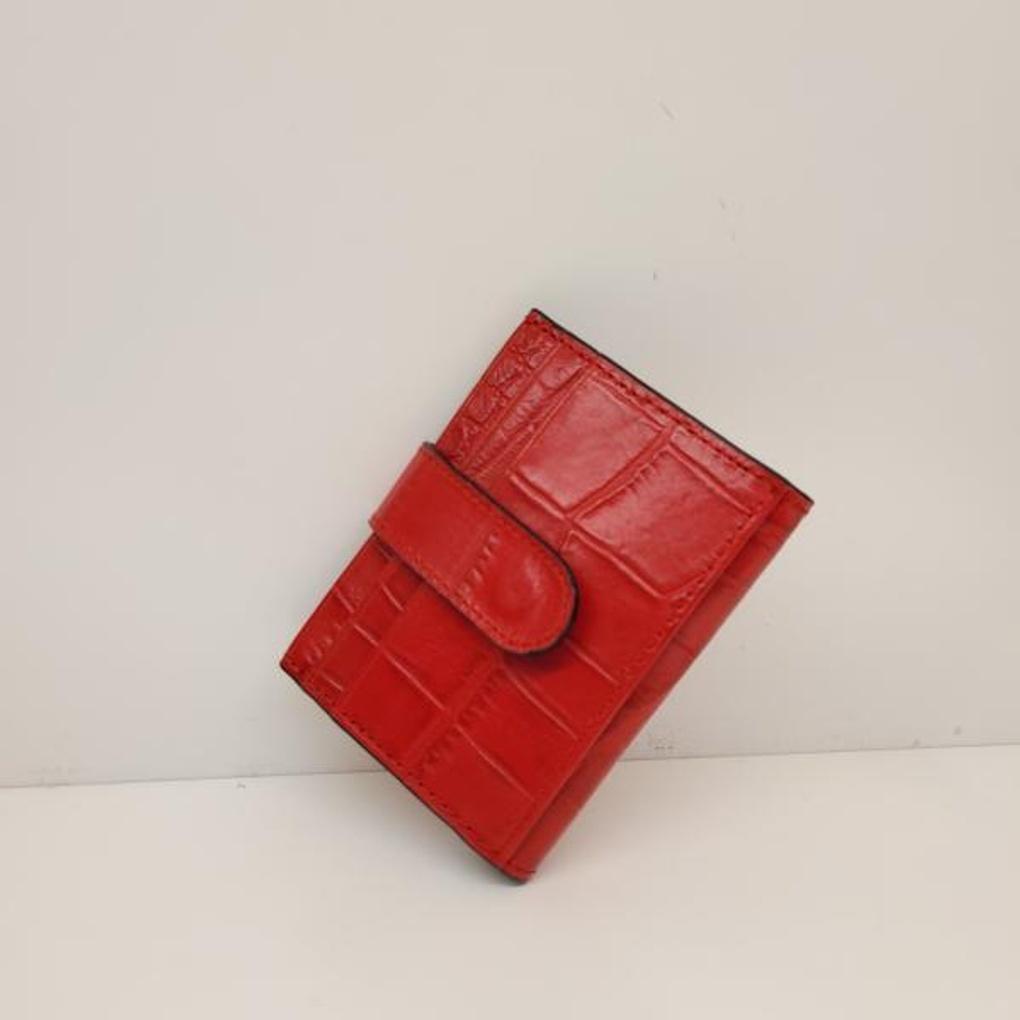 Marie Claire 16-slot, ultra-slim natural leather casual card holder wallet