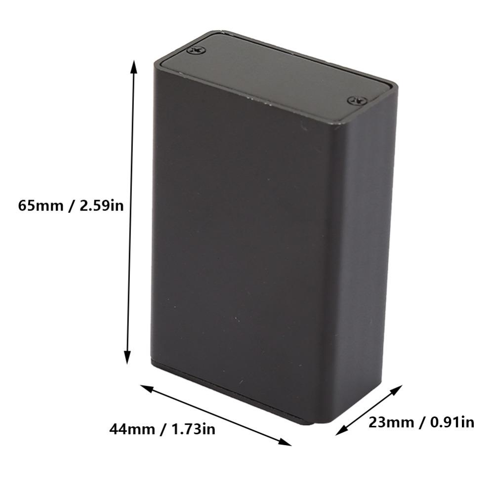 23×44×65mm Printed Circuit Board Instrument Box Frosted Black Durable Construction Enclosure Electronic Project Case Aluminum