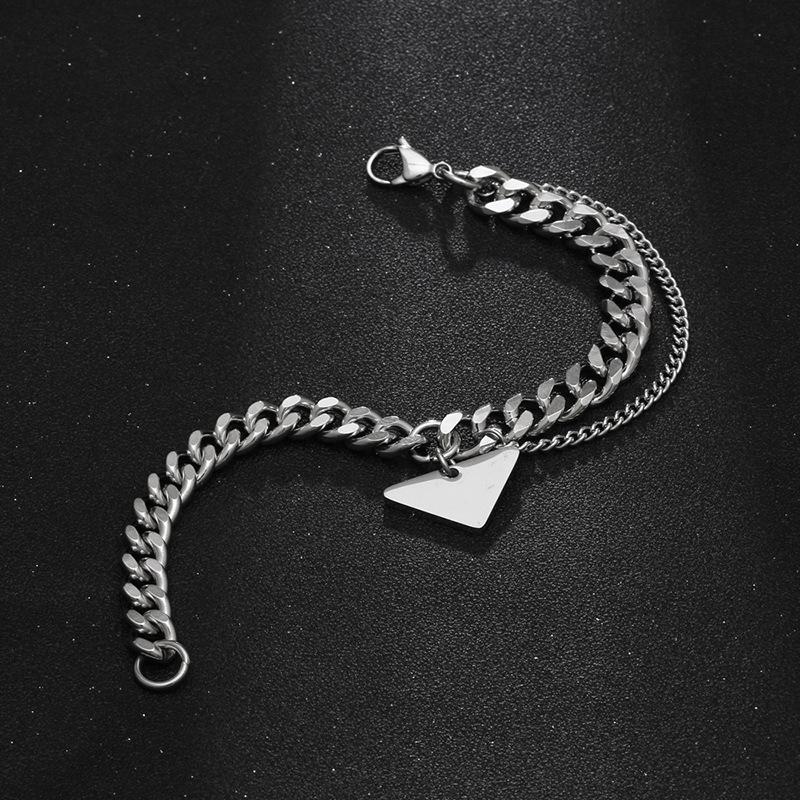 Nytt armbånd i titan stål for menn Tide Enkelt armbånd for menn